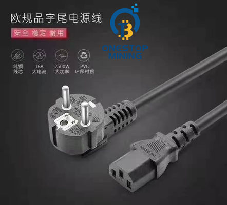 De EU-van de Mijnwerkerspower supply cords van Stopasic Kabels 1.5m 1.8m 2m