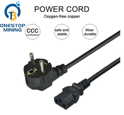 De EU-van de Mijnwerkerspower supply cords van Stopasic Kabels 1.5m 1.8m 2m